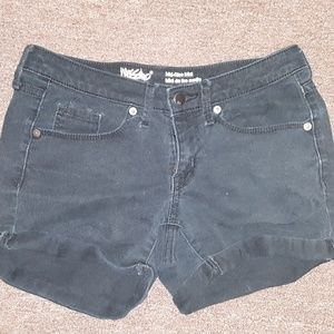 Faded black shorts
